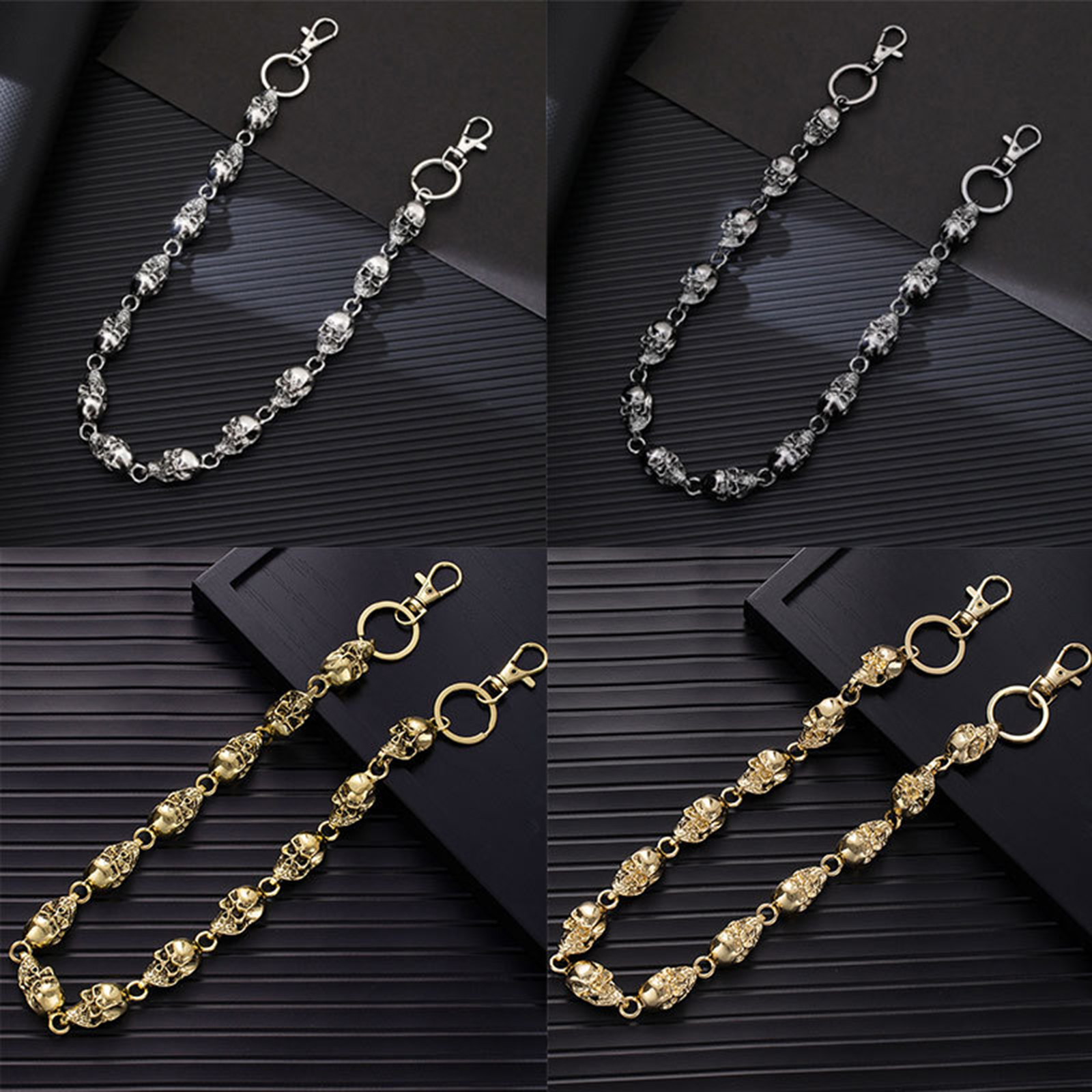 Amazon.com: Gothic Skull Chunky Wallet Pants Chain Y2K Belt Pocket